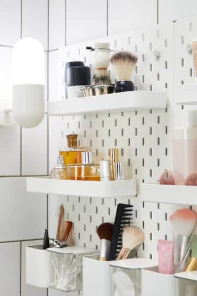 PEGBOARD IDEAS FOR BEAUTY PRODUCTS