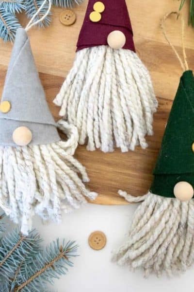 Yarn Christmas Ornaments