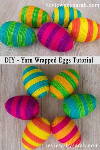 YARN-WRAPPED EASTER EGGS