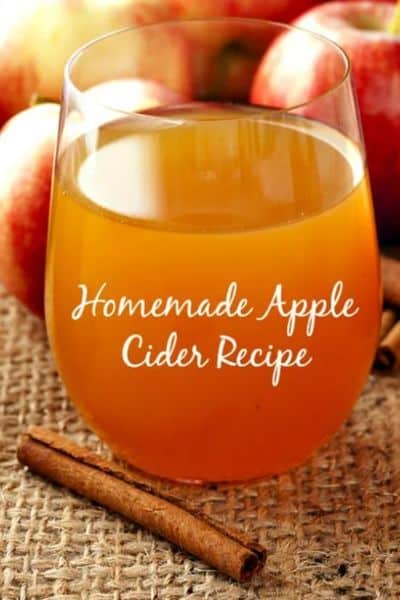 Make some homemade apple cider!