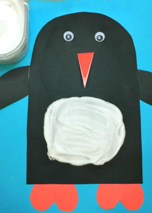 A puffy penguin art