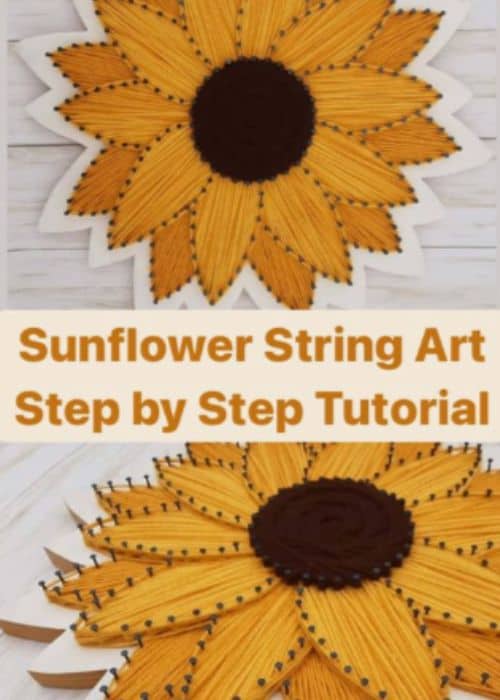 Sunflower String Art Tutorial