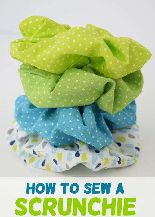 Upcycled fabric headbands or scrunchies