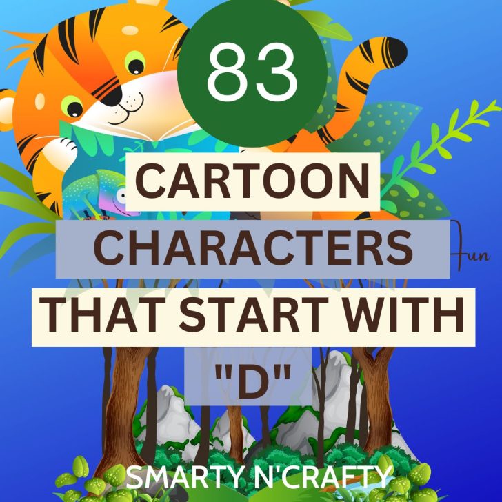 cartoon characters that start with D