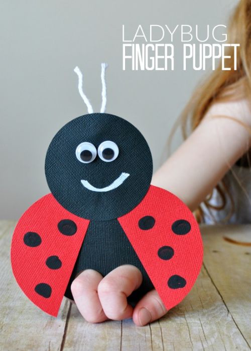 Ladybug Finger Puppets