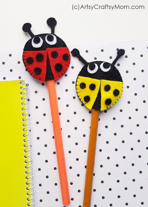 Ladybug Pencil Toppers