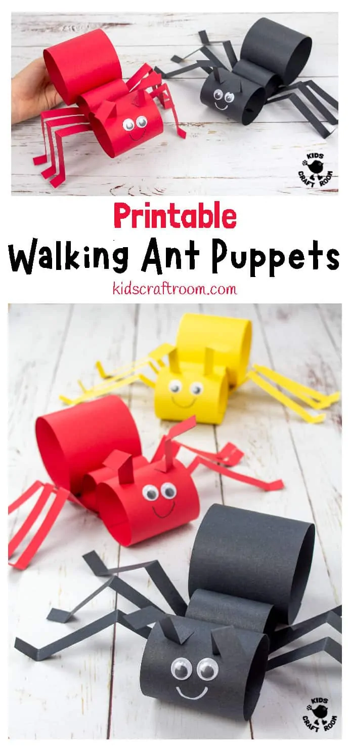 Walking Ant Finger Puppets