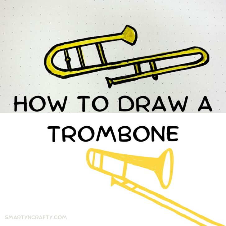 How to draw a trombone
