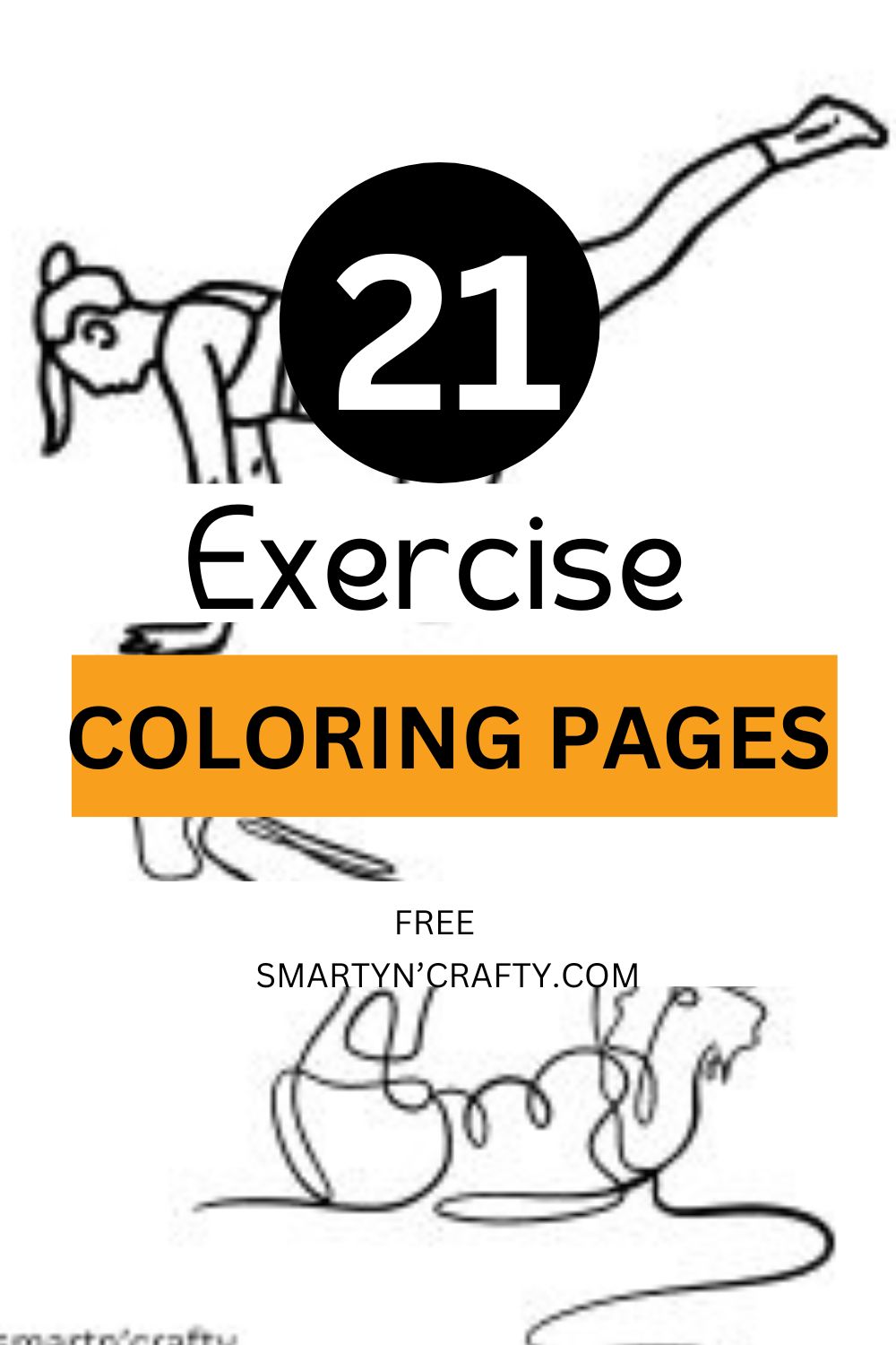 exercise coloring pages