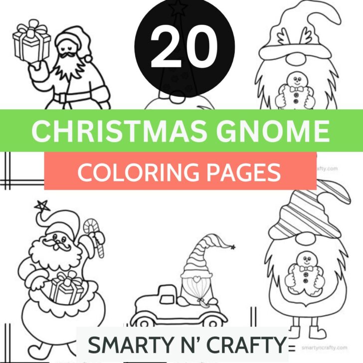 christmas gnome coloring pages