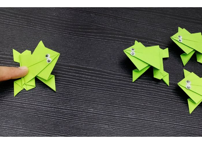jumping frog origami